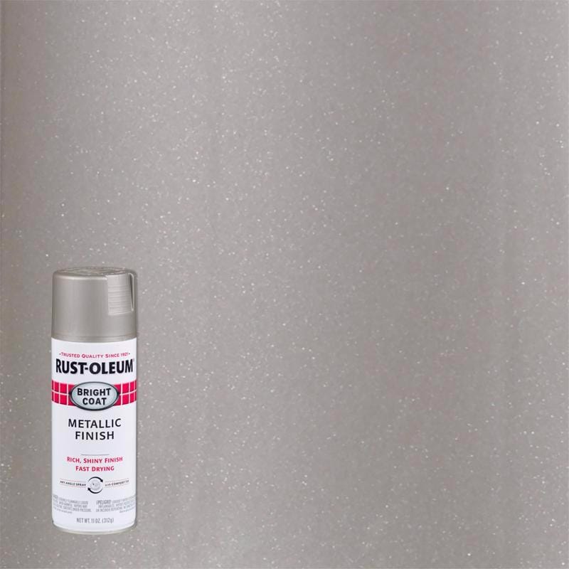 Rust-Oleum 7715830 Stops Rust Metallic Aluminum Bright Coat Metallic Spray 11 oz