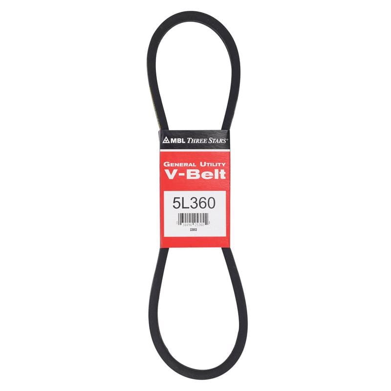 Mitsuboshi 5L360A FHP General Utility V-Belt 0.63 in. W X 36 in. L For Fractional Horsepower Motors