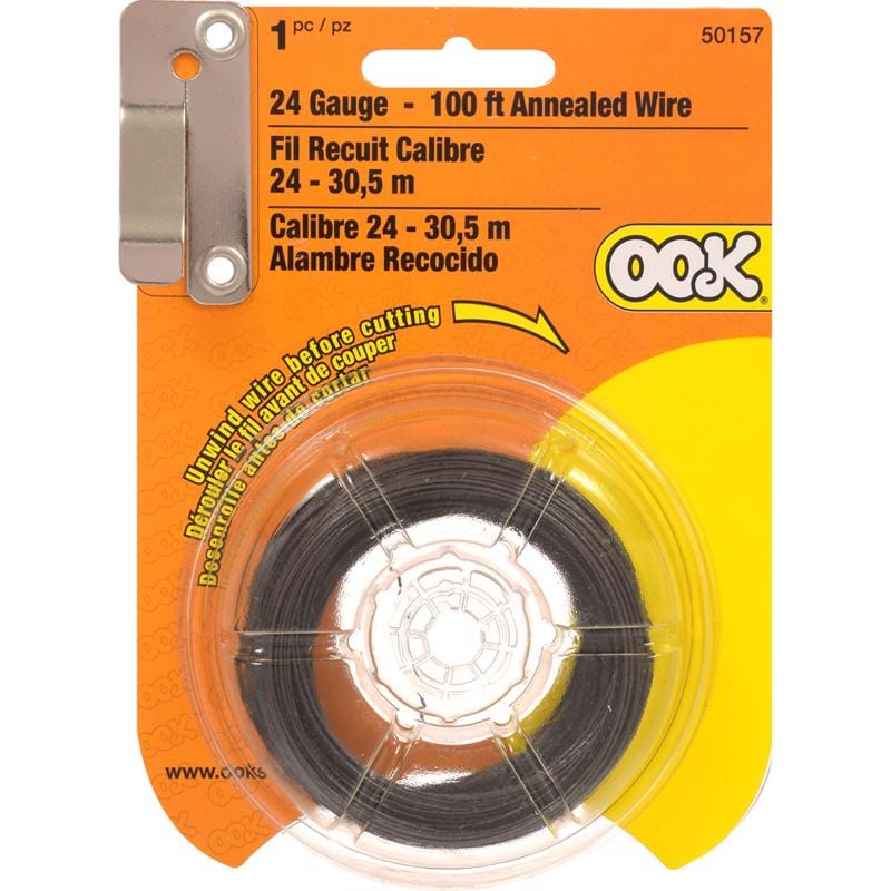 Hillman 534674 OOK 100 ft. L Black Annealed Steel 24 Ga. Wire