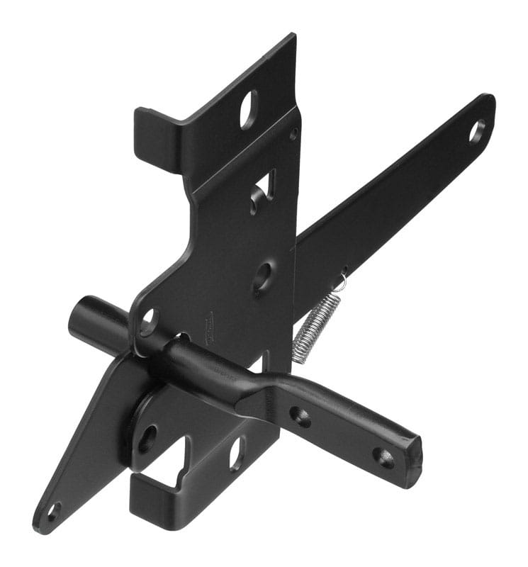 National Hardware N199-158 6.77 in. H X 6.75 in. W X 5 in. L Matte Steel Post Gate Latch