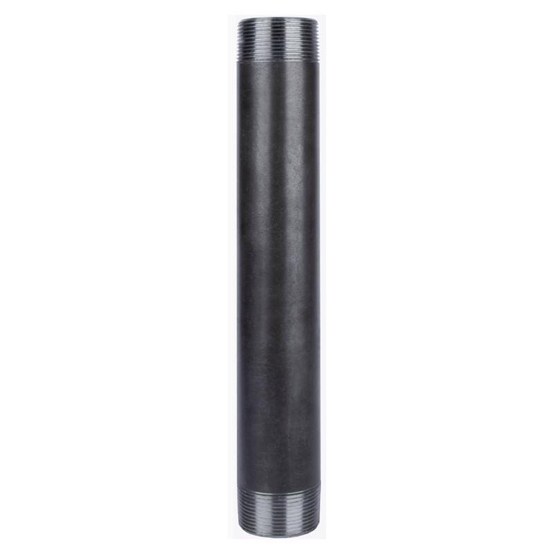 STZ Industries 302U112X12 1-1/2 in. MIP each X 1-1/2 in. D MIP Black Steel 12 in. L Nipple