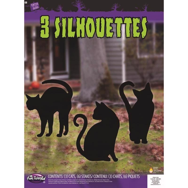Fun World 91380 Black Cat Hanging Decor