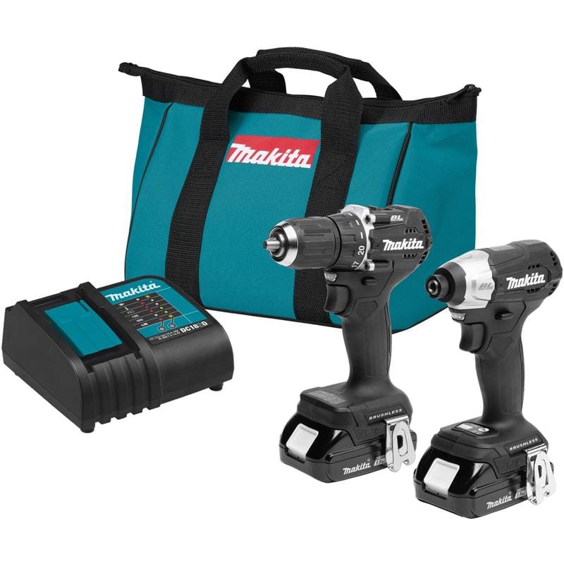 Makita CX203SYB 18V LXT Sub-Compact Cordless Brushless 2 Tool Combo Kit