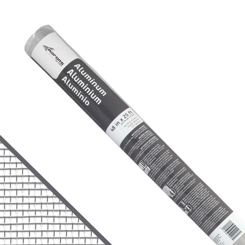 Saint-Gobain ADFORS FCS11164-M 48 in. W X 25 ft. L Silver Aluminum Insect Screen Cloth
