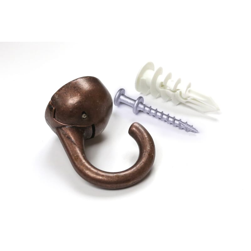 Hangman EHO-B Small Bronze Metal 2 in. L Ceiling Hook 20 lb 1 pk