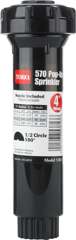 Toro 53813 4 in. H Half-Circle Pop-Up Sprinkler
