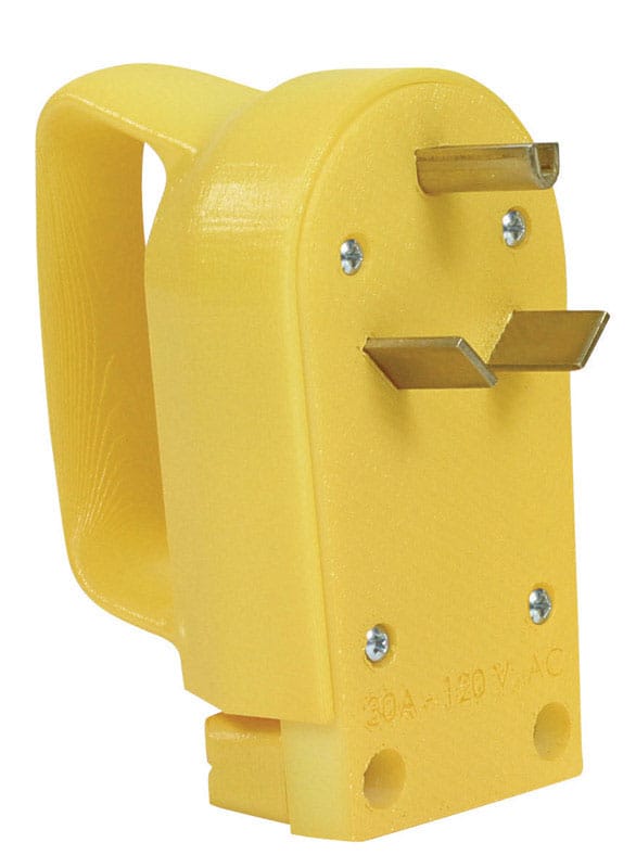 Camco 55245 Power Grip 2.9 in. 30 amps Replacement Male Plug 1 pk