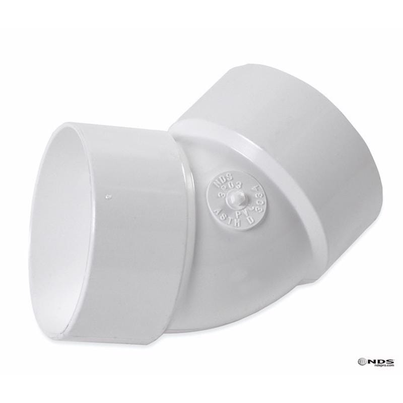 NDS 3P03 Schedule 35 3 in. Hub each X 3 in. D Hub PVC Elbow 1 pk
