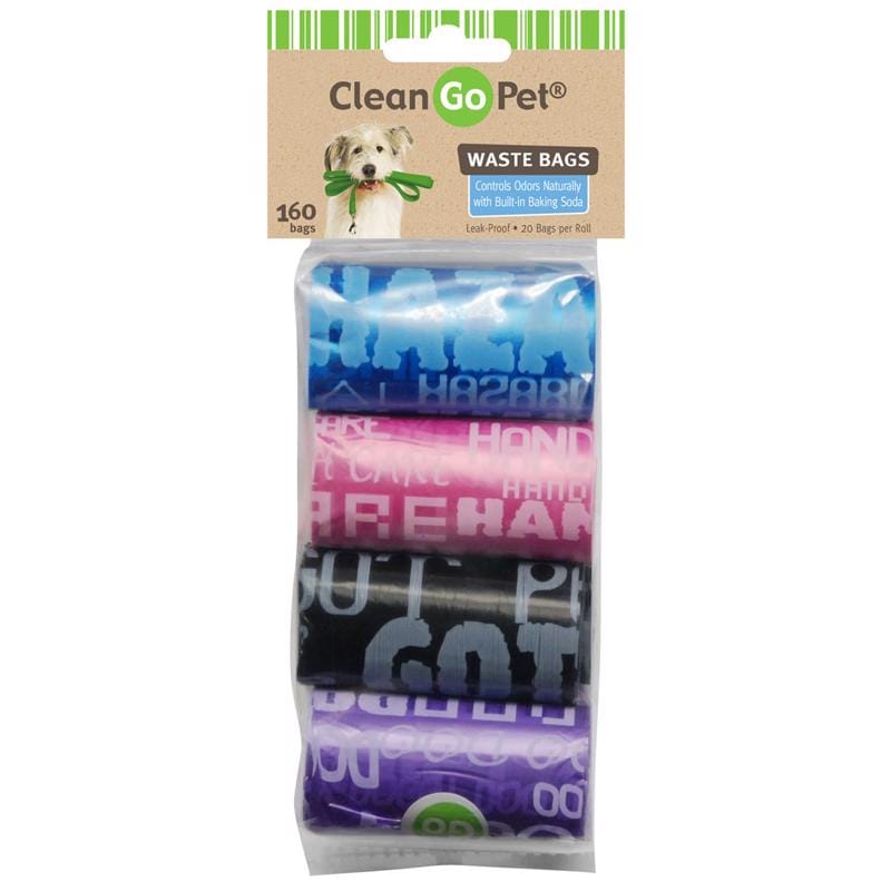 Clean Go Pet ZW039 80 14 Plastic Disposable Pet Waste Bags 8 pk
