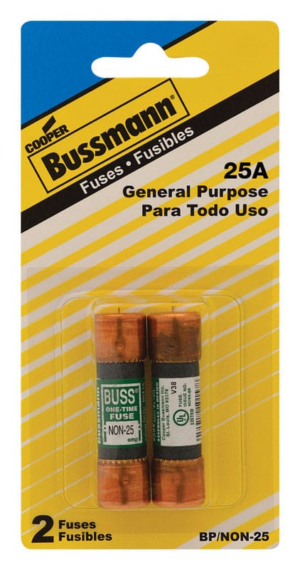 Bussmann BP/NON-25 25 amps Non Current Fuse 2 pk
