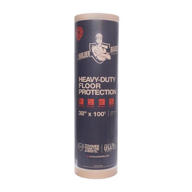 Builder Board BLDLS38100C McCoy's Floor Protector Paper 38 in. W X 100 ft. L Paper Beige