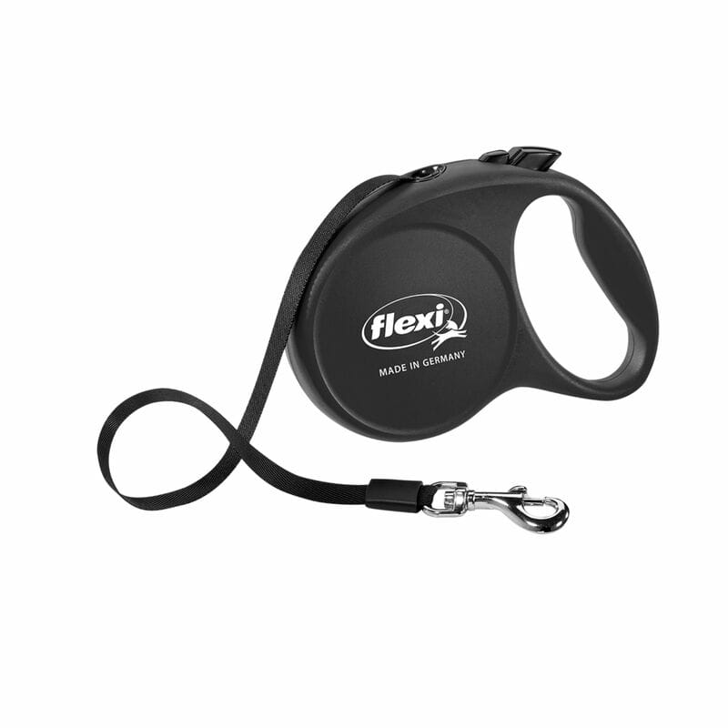 Flexi FU30T5.266.S Black Retractable Nylon Dog Leash Large
