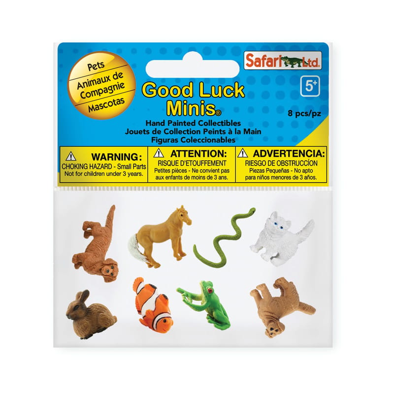 Safari LTD. 100257 Good Luck Minis Pets Fun Pack Toy 8 pc