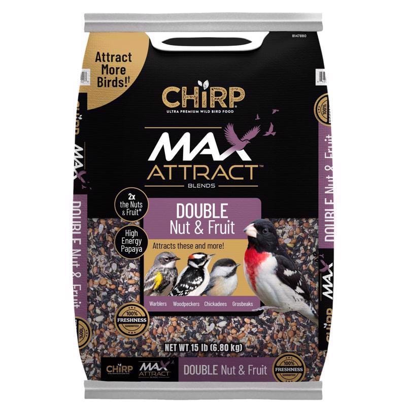 Chirp 17370 Max Attract Nut and Fruit Wild Bird Food 15 lb