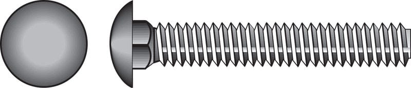 Hillman 0832534 1/4 in. X 4 in. L Stainless Steel Carriage Bolt 25 pk