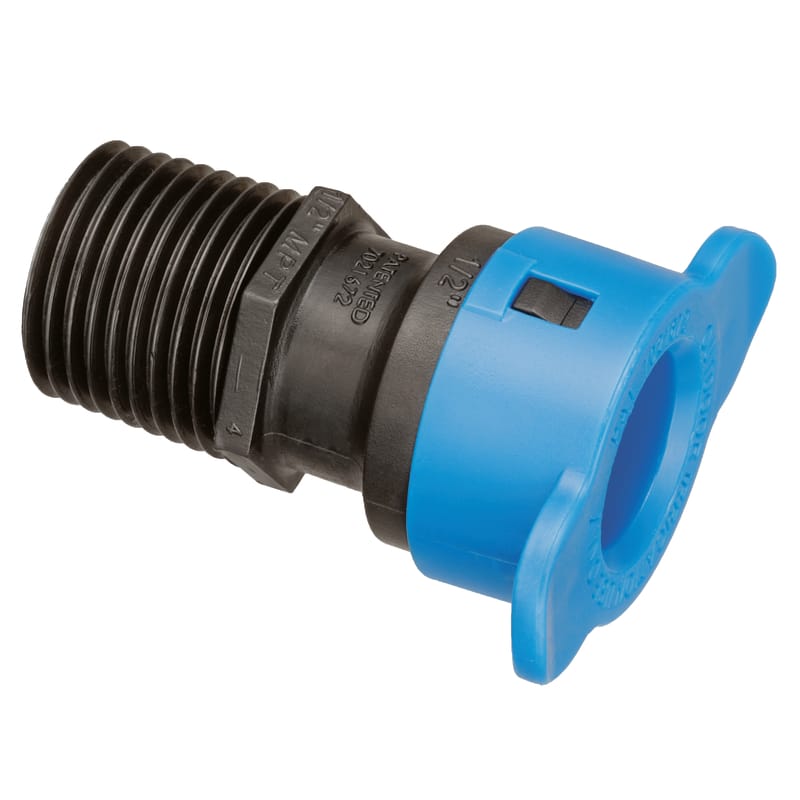 Orbit 31974 Blu-Lock 1/2 in. D X 2 in. L MPT Adapter