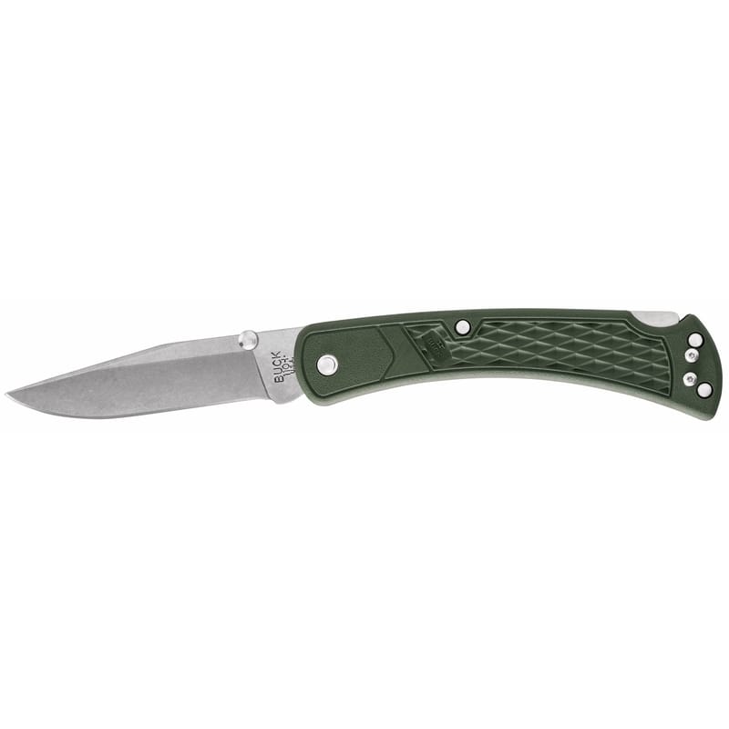 Buck Knives 12696 Slim Select Green 420 HC Steel > 6 in. Folding Knife