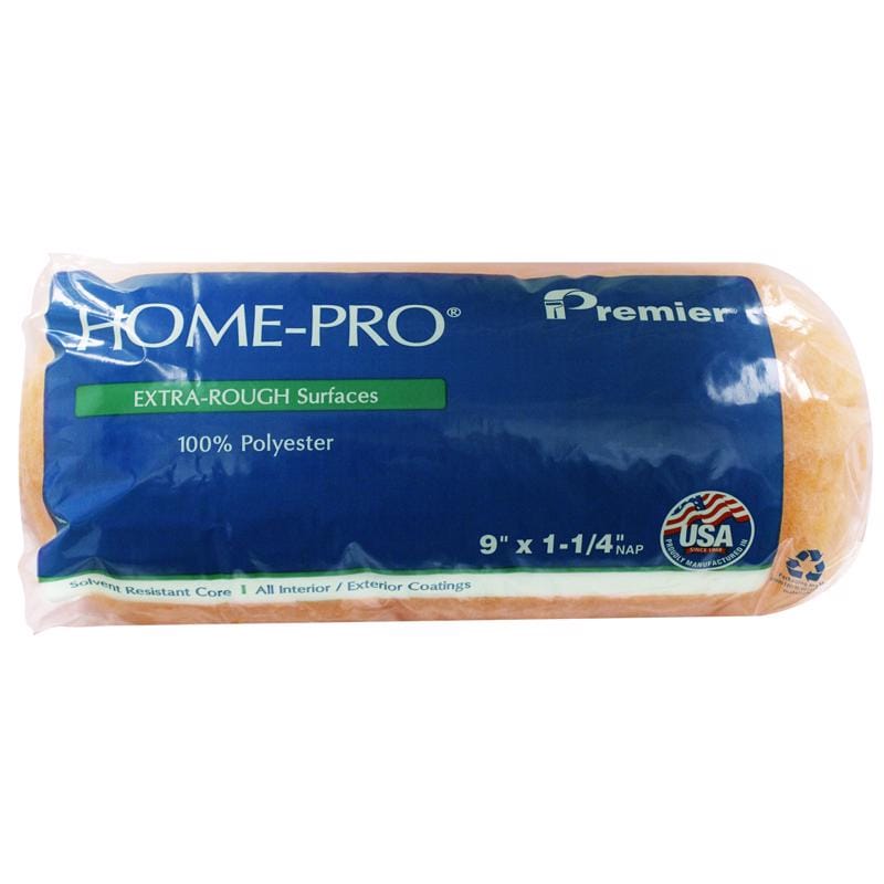 Premier R933-4 Home-Pro Polyester Fabric 9 in. W X 1-1/4 in. Cage Paint Roller Cover 1 pk