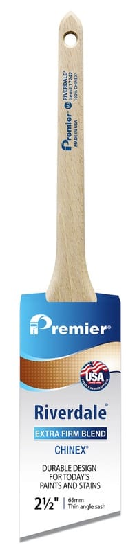 Premier 17242 Riverdale 2-1/2 in. Extra Stiff Thin Angle Sash Paint Brush