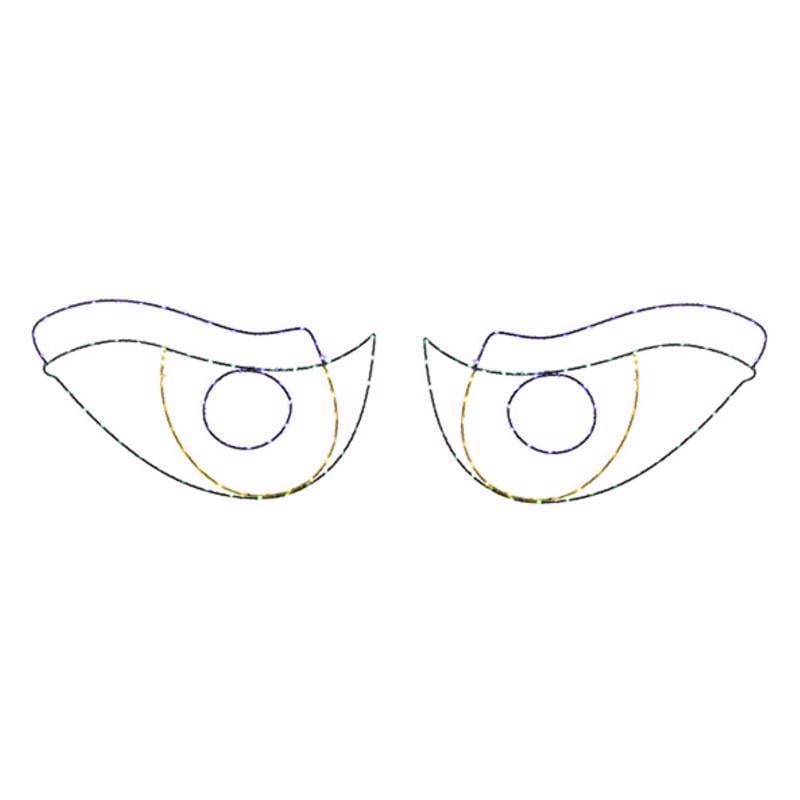 Celebrations 14-03039A Halloween LED Prelit Scary Eyes Window Silhouette Halloween Decor