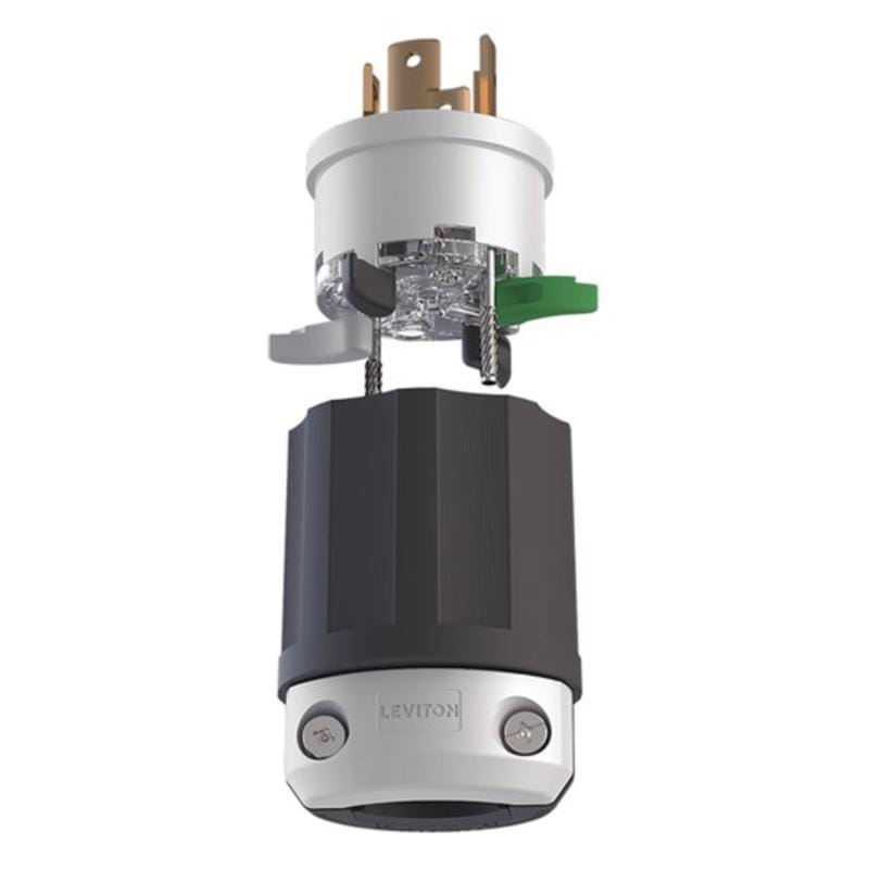 Leviton 2711E-0BX Lever Edge Commercial and Residential Plastic Locking Locking Plug L14-30P