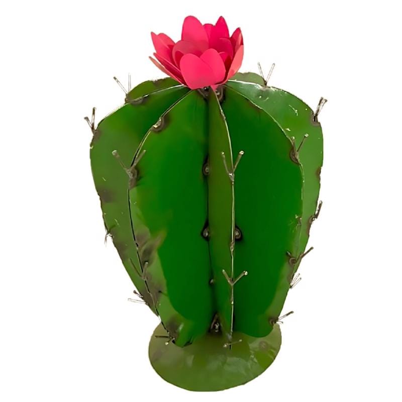 Creative Decor 30550372 Green/Yellow Metal 16 in. H Skinny Biznaga Outdoor Decoration