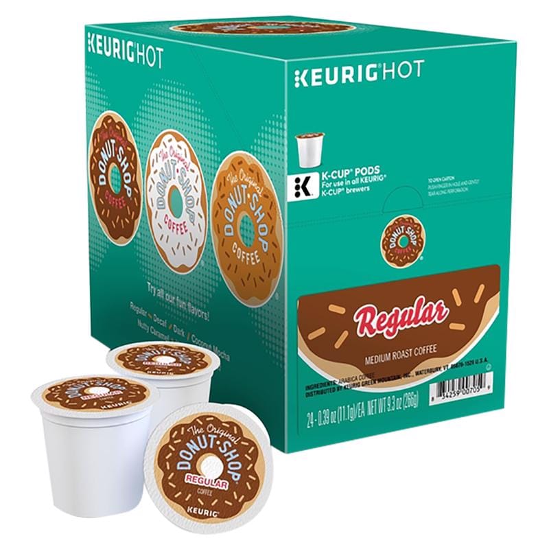 Keurig 5000330069 The Original Donut Shop Medium Roast Regular Coffee K-Cups 24 pk