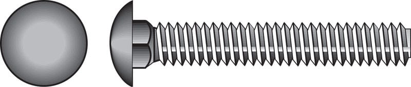 Hillman 0832570 5/16 in. X 2 in. L Stainless Steel Carriage Bolt 50 pk