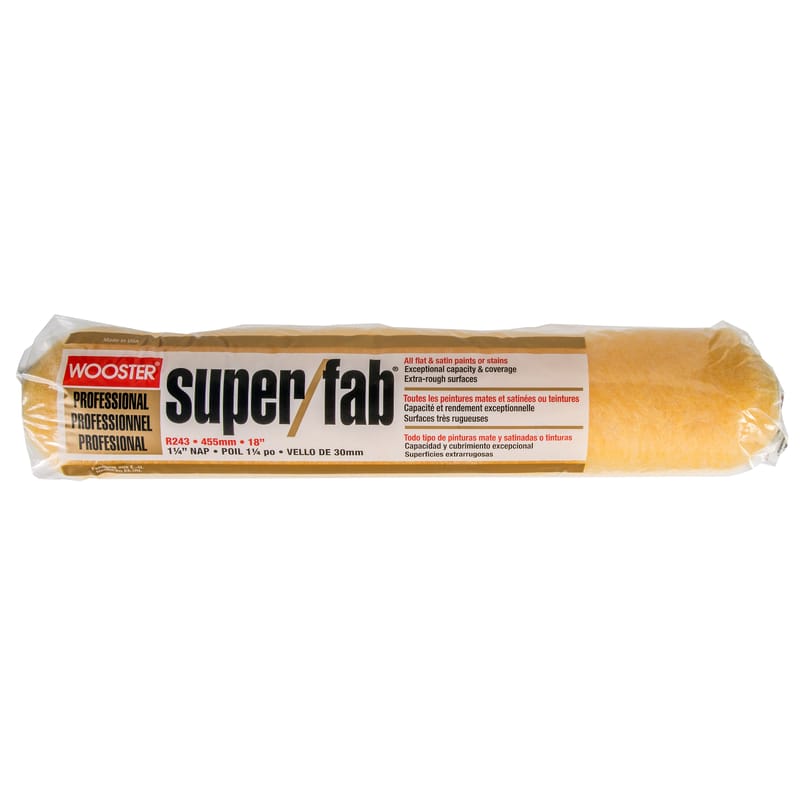 Wooster R243-18 Super/Fab Knit 18 in. W X 1-1/4 in. Regular Paint Roller Cover 1 pk