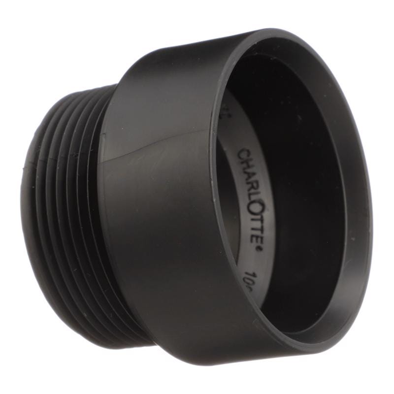 Charlotte Pipe ABS001090800 1-1/2 in. Hub X 1-1/2 in. D MPT ABS Adapter