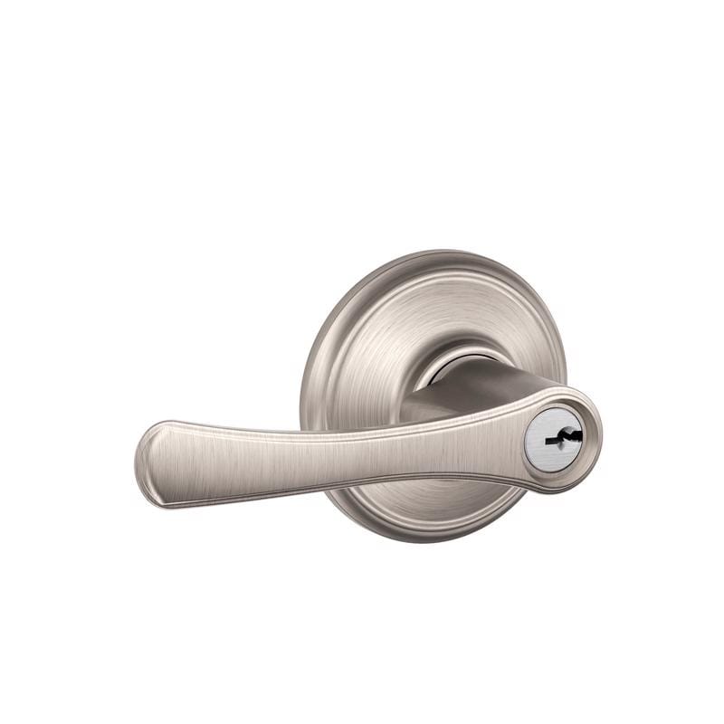 Schlage F51VVLA619 Avila Satin Nickel Entry Door Knob 1-3/4 in.