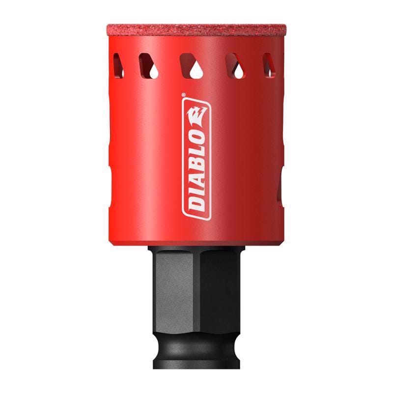 Diablo DHS1375DG 1-3/8 in. Diamond Grit 5.52 in. L X 1/4 in. D Hole Saw