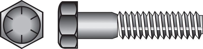 Hillman 220157 3/8 in. D X 4 in. L Heat Treated Steel Hex Head Cap Screw 50 pk