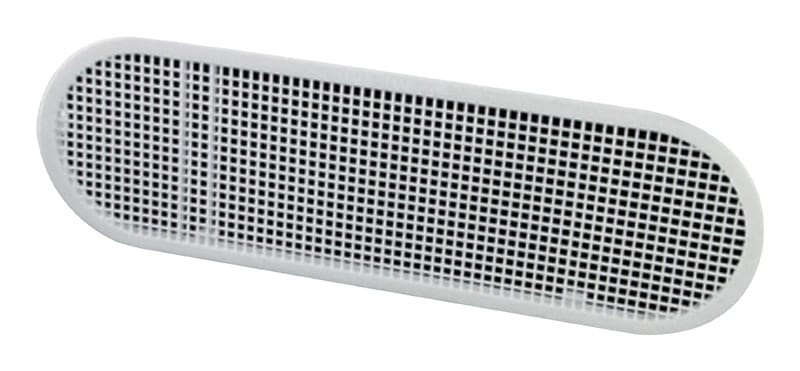 Master Flow EAP412W 4 in. H X 4 in. W X 12 in. L White Resin Undereave Vent