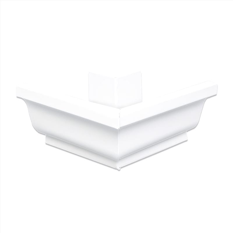 Amerimax 27202HP 5 in. W X 7.25 in. L White Aluminum K Outside Miter