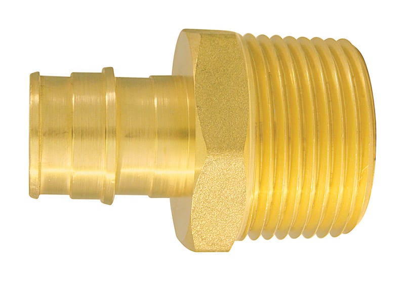 Apollo EPXMA341 Expansion PEX / Pex A 3/4 in. Expansion PEX in to X 1 in. D MPT Brass Male Adapter