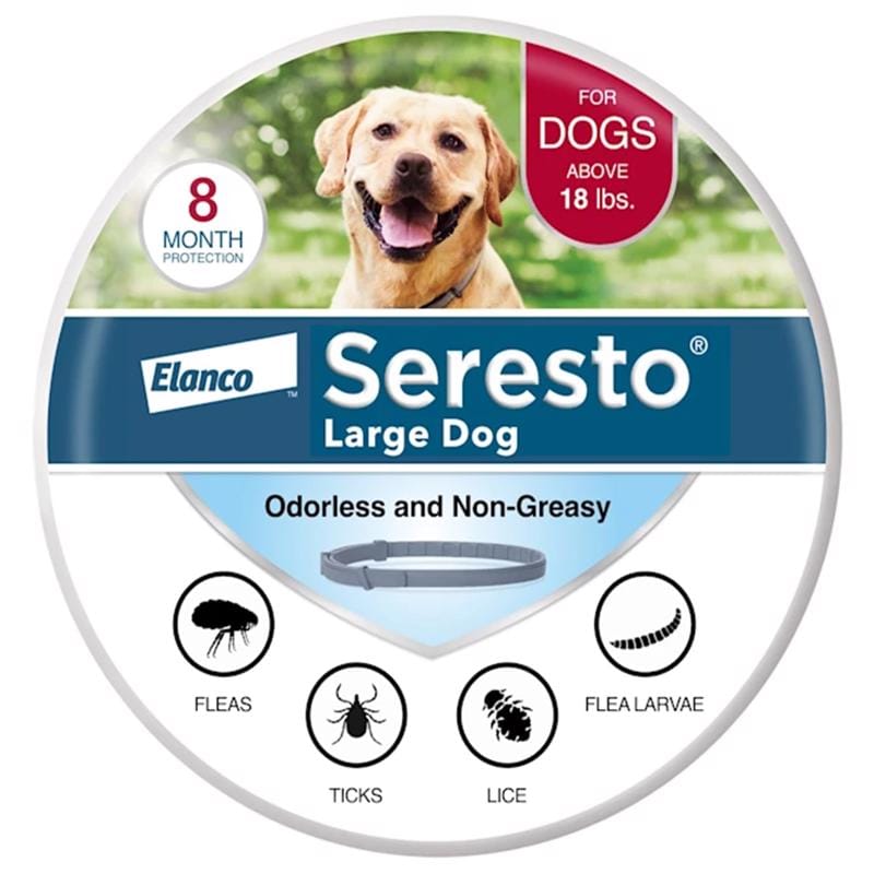 Elanco 81857960-SLD Seresto Solid Dog Flea and Tick Collar Imidacloprid/Flumethrin 1.6 oz