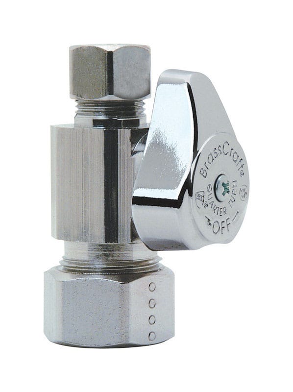 BrassCraft G2CR14X CD 1/2 in. Compression outlets Compression Brass Straight Stop Valve