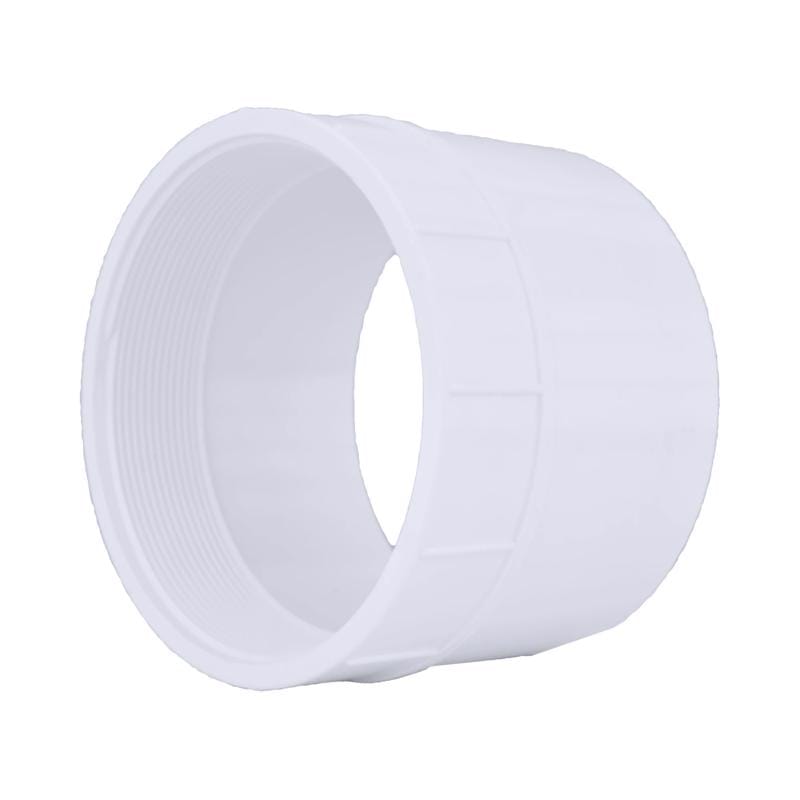 Charlotte Pipe PVC00101 1600 Schedule 40 6 in. Hub X 6 in. D FPT PVC Adapter 1 pk