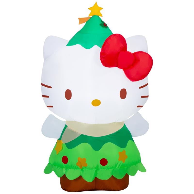 Gemmy 887708 Airblown LED Hello Kitty in Dress 4 ft. Inflatable