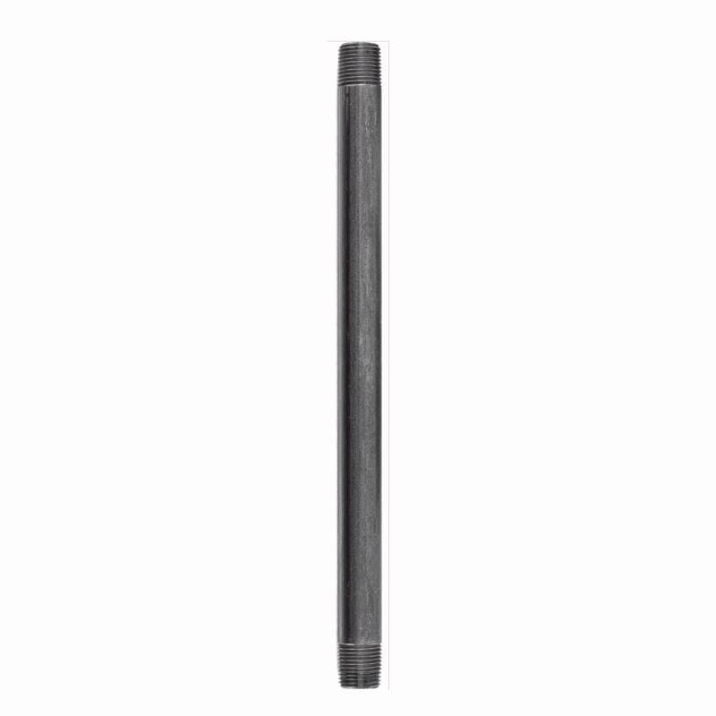 STZ Industries 308U38X12 3/8 in. MIP each X 3/8 in. D MIP Black Steel 12 in. L Nipple