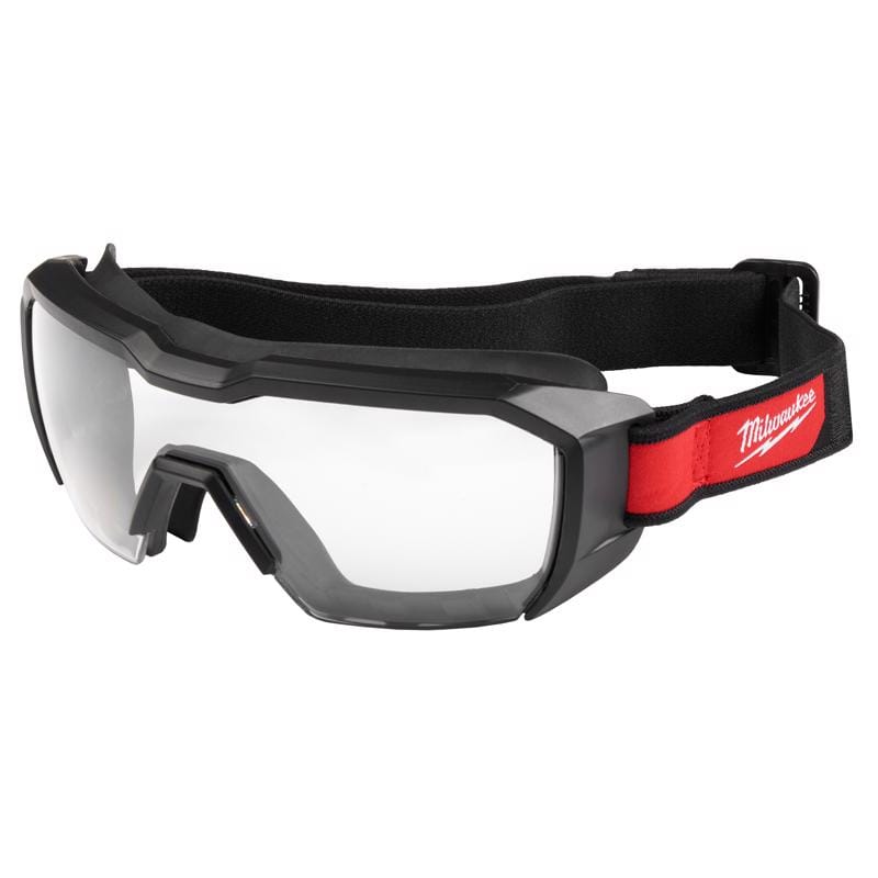 Milwaukee 48-73-2060 Tool Anti-Fog Impact and Splash Resistant Goggles Clear Lens Black Frame 1 pk