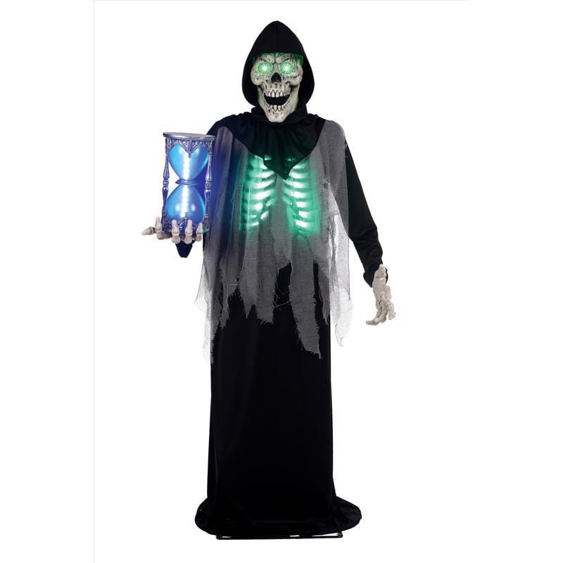 Seasons Usa W83863 Seasons Green 17 ct 6.5 ft. Prelit Animated Mr. Grim Yard Decor