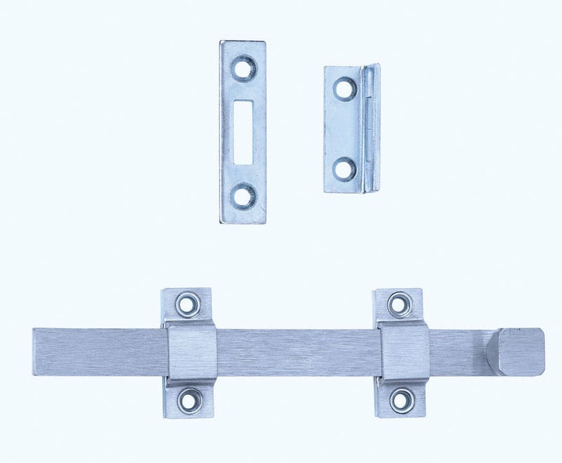 Tell DT100017 Satin Chrome Steel Surface Bolt