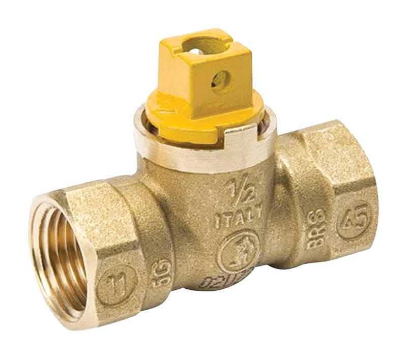 B&K 113-523 ProLine 1/2 in. Brass FIP Ball Valve Flat Head For Gas