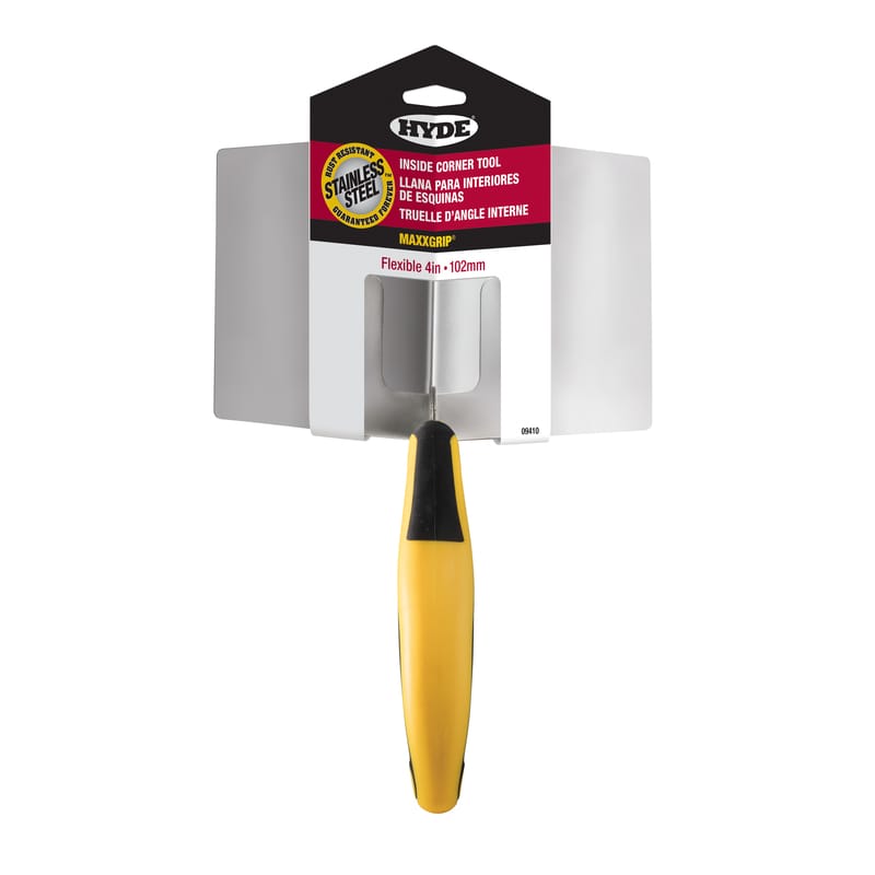 Hyde 09410 MaxxGrip Stainless Steel Inside Corner Tool 3.25 in. H X 4 in. W X 9.75 in. L