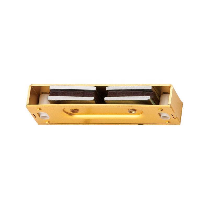 Ives 326A3 Mighty-Mite 1 in. H X 3-1/8 in. W X 9/16 in. D Polished Brass Aluminum Heavy Duty Magnetic Catc