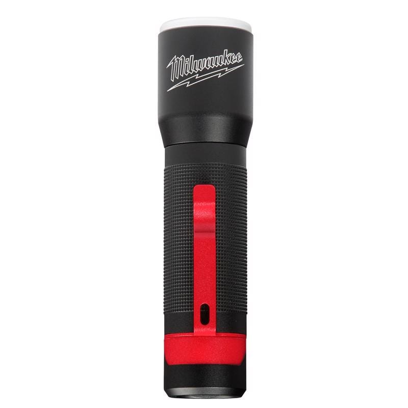 Milwaukee 2107 325 lm Black/Red LED Focusing Flashlight AAA Battery
