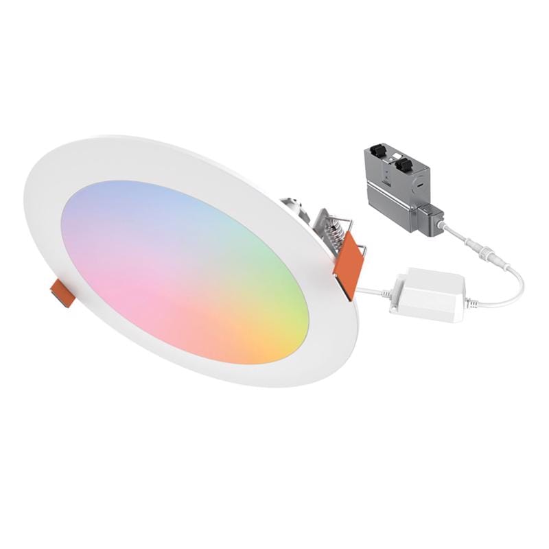 Halo HLB6099WZRGBWMW RGB 6 in. W LED Smart-Enabled Canless Recessed Downlight 12.02 W
