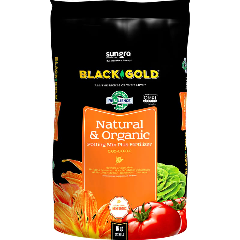 Black Gold 1402040.Q16P Organic All Purpose Potting Mix 16 qt